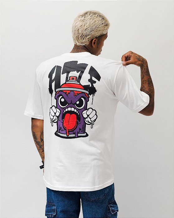 Camiseta Hilf Crazy Spray(Off White)