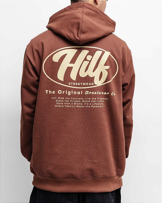 MOLETOM Hilf Name (marrom)