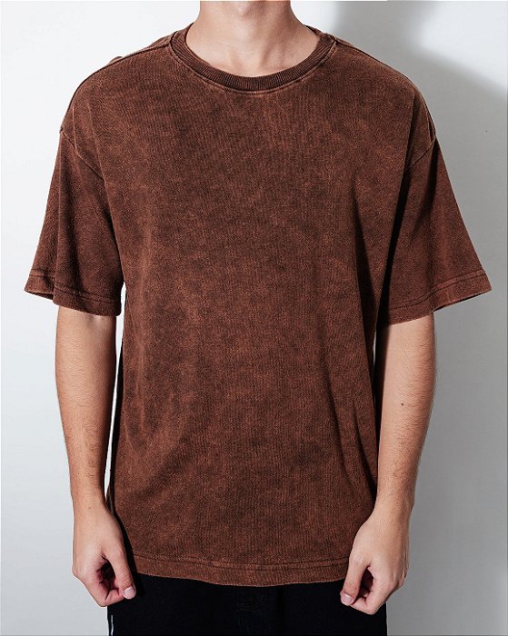 Camiseta Estonada Marrom (TECIDO GROSSO)
