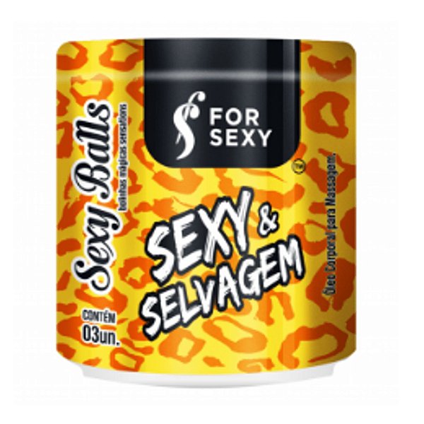 BOLINHA FUNCIONAL SEXY SELVAGEM 03 UNIDADES