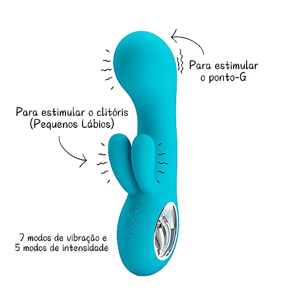 Blue Vibrador de Duplo Estimulo