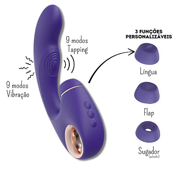 Vibrador 3 em 1 Coringa