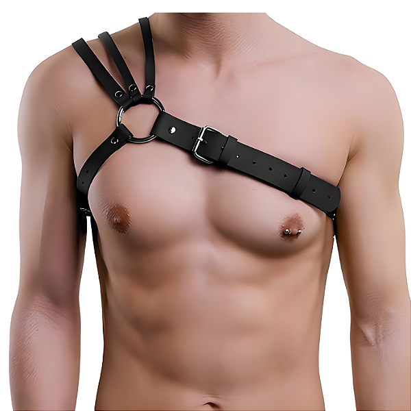 Harness Masculino com Detalhe Lateral
