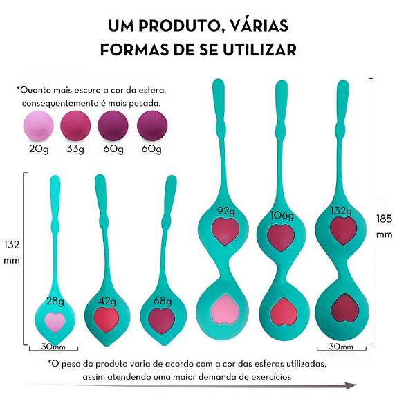 Kit de Bolas para Pompoarismo