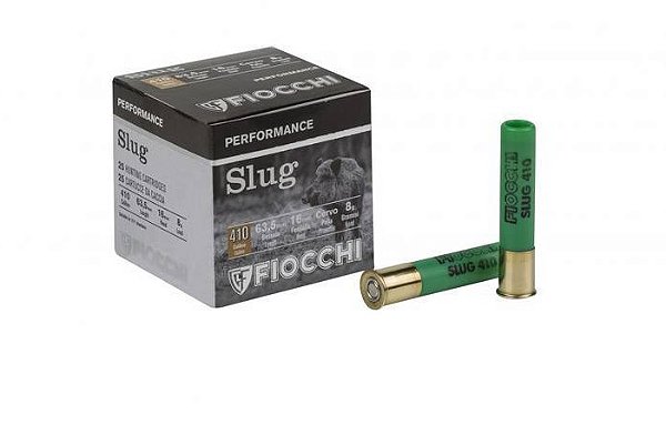MUNIÇÃO FIOCCHI CAL 410 (36GA) 63.5/16 SLUG (BALOTE) PERFORMANCE CX 25