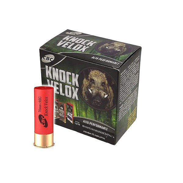 CARTUCHO CBC 12GA KNOCK VELOX CH-SG-C/ 25