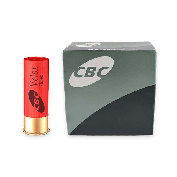 Cartucho CBC 12/70 SUPER VELOX CH-3T AEL - Caixa 25 Unid.