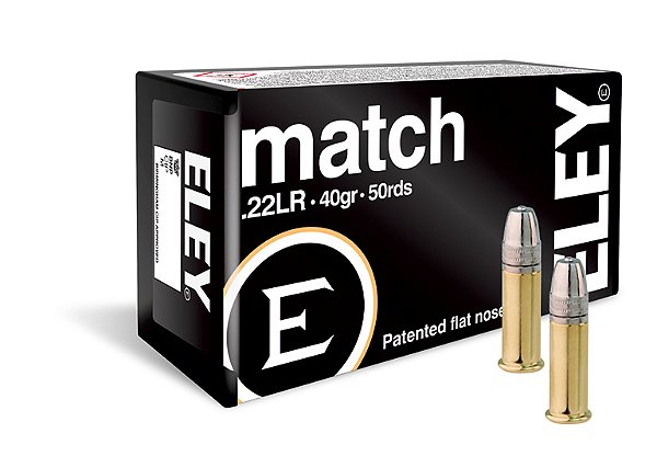 Cartucho ELEY .22 MATCH C 40GR Caixa 50 Unid.