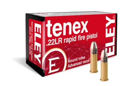 Cartucho ELEY .22 TENEX RAPID FIRE PISTOL 40GR Caixa 50 Unid.