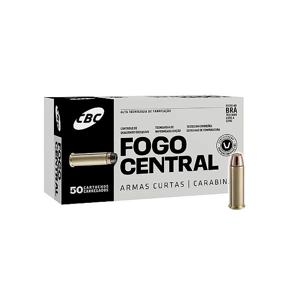 Munição CBC Calibre 38 SPL Treina 158GR - 50 unidades