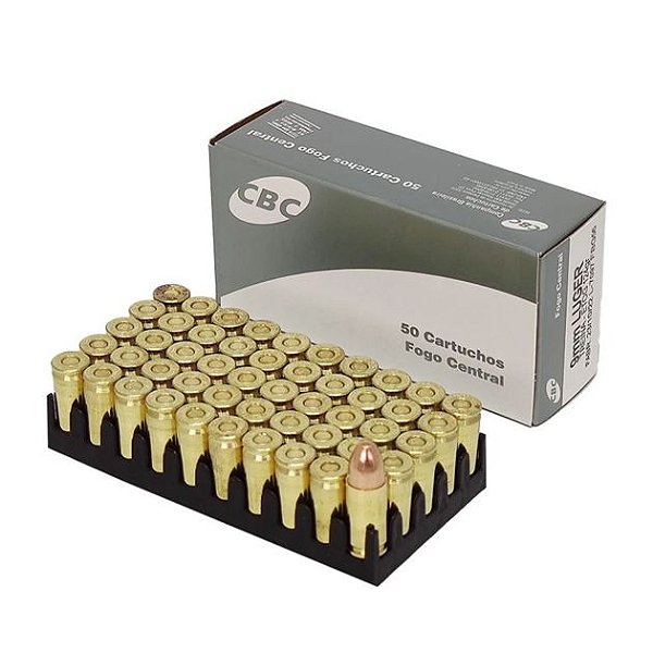 Munição CBC 9MM Luger ETOG 124GR - 50 unidades