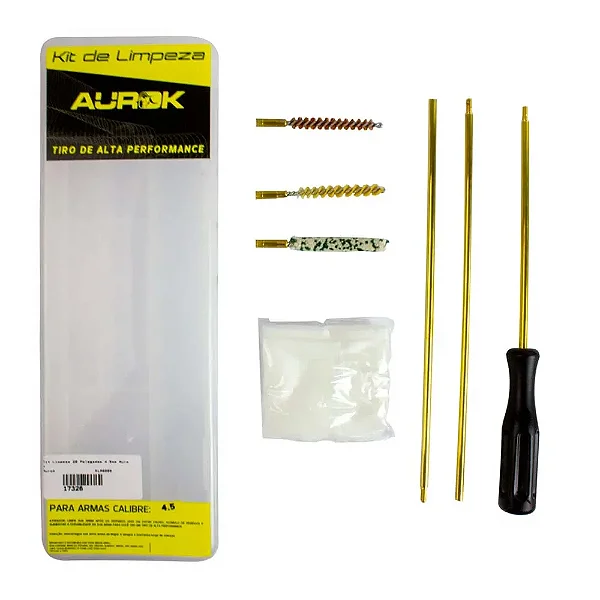 Kit de limpeza para Arma Longa 20 POL. CAL. 4.5MM