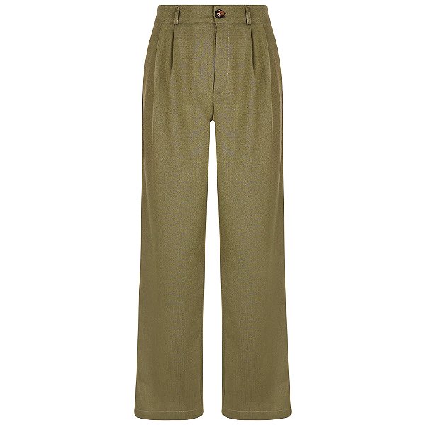 Calça Alfaiataria Verde Oliva