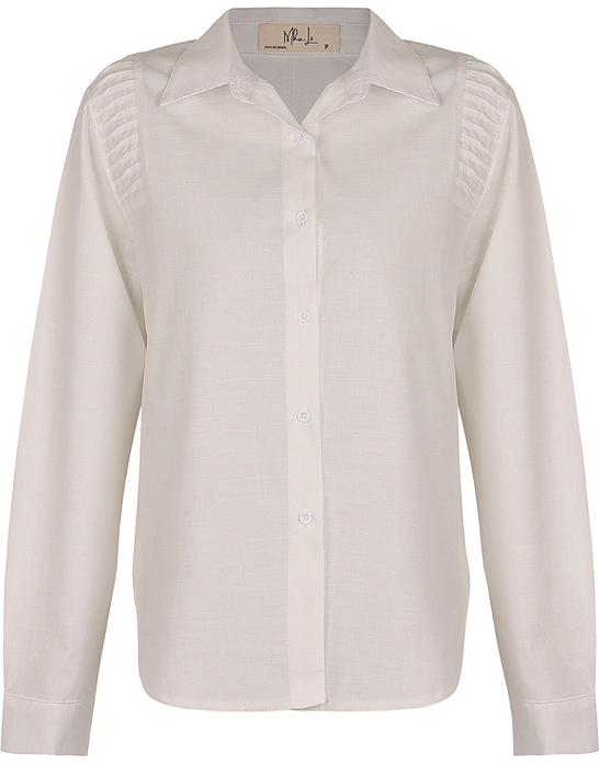 Camisa Branca Manga Longa