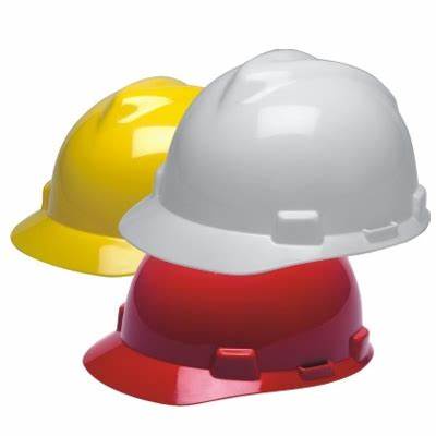 CAPACETE DE PROTEÇÃO MSA V-GARD COM JUGULAR CA 498