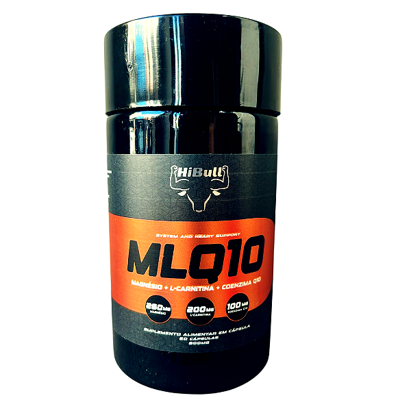 MLQ10 800mg 60 Cápsulas - Magnésio Dimalato, L-Carnitina, Coenzima Q10