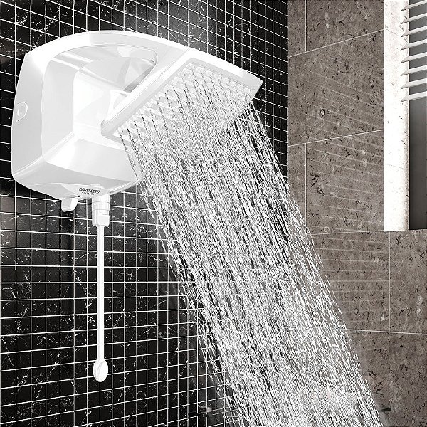 Ducha FUTURA Eletrônica LORENZETTI, branco, 220V/6800W. Cod. 7531290