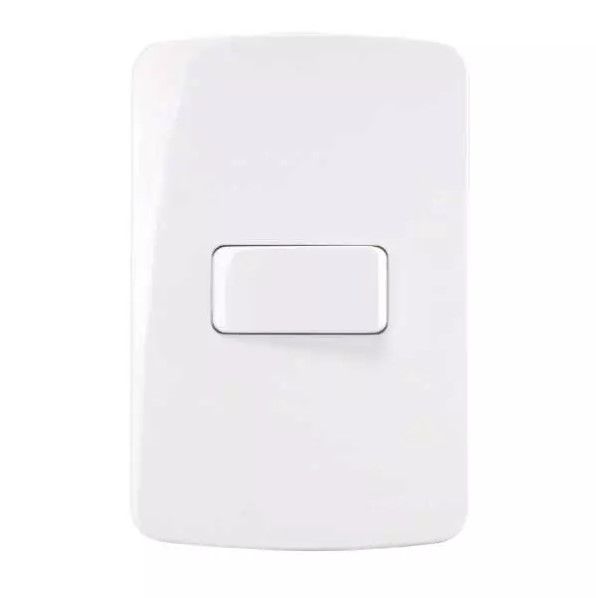 Conjunto Interruptor Simples 10A 250V 4x2" Branco Linha B3 MARGIRIUS. Cod. 19477