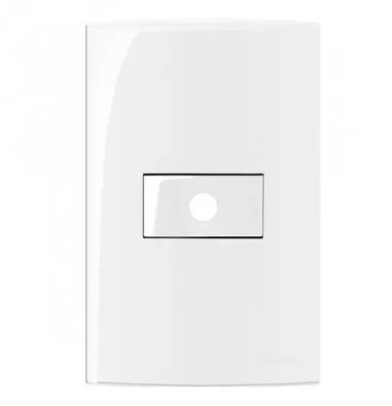 Conjunto Saída de Fio 4x2" Branco Linha Sleek MARGIRIUS. Cod. 15823