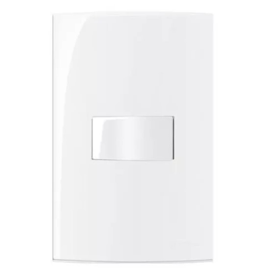 Conjunto Interruptor Paralelo 10A 250V 4x2" Branco Linha Sleek MARGIRIUS. Cod. 16015