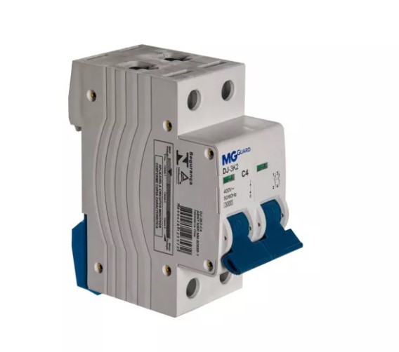 Disjuntor 3KA Curva C Bipolar Corrente nominal 4A MARGIRIUS. Cod. 12357