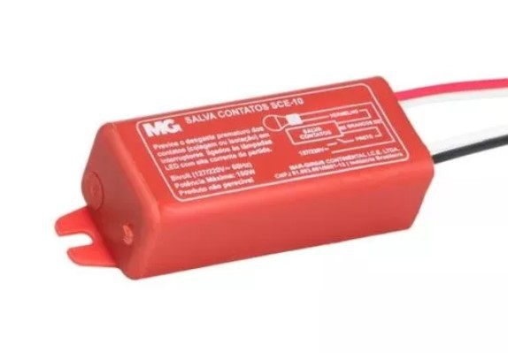 Salva contatos elétricos Bivolt (Potência máxima: 150W) SCE-10 MARGIRIUS. Cod. 18462
