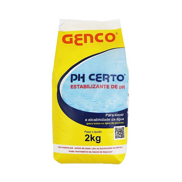 PH CERTO Estabilizante de PH. Granulado alcalinizante. GENCO. 2kg. Cod. 459010