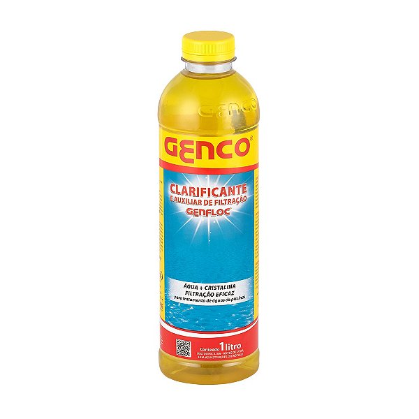 GENFLOC Clarificante e auxiliar de filtração. GENCO. 1L. Cod. 459014