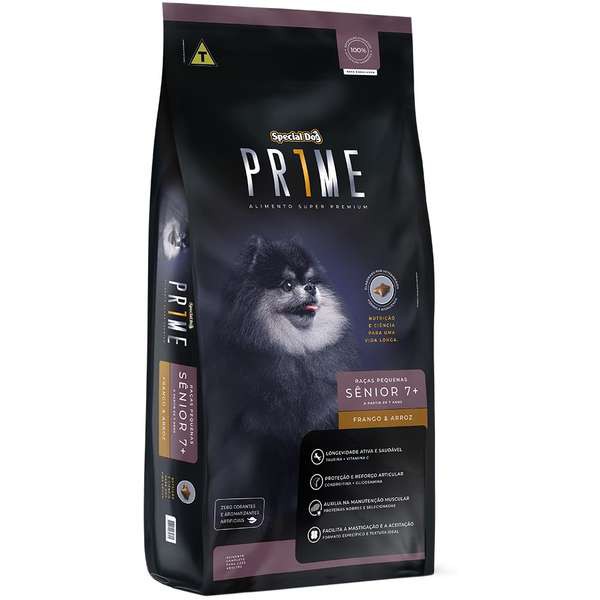 Ração Prime Raças Pequenas Senior 7+. 3KG. SPECIAL DOG. Cod. 150030009002