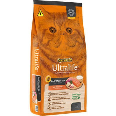 Ração Special Cat Ultralife Castrados 10+ Salmão 3KG. SPECIAL DOG. Cod. 150025006006