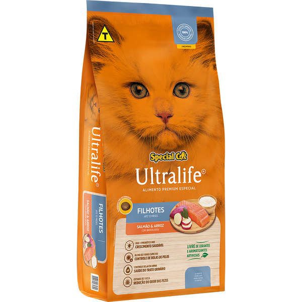 Ração Special Cat Ultralife Filhotes Salmão 1KG. SPECIAL DOG. Cod. 150025001004