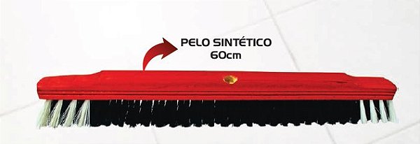 Vassoura pelo sintético 60cm. RODOS 2000. Cod. 83
