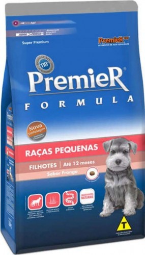 Ração Cães Filhotes, Raças Pequenas Frango 1KG. PREMIER. Cod. 3001060