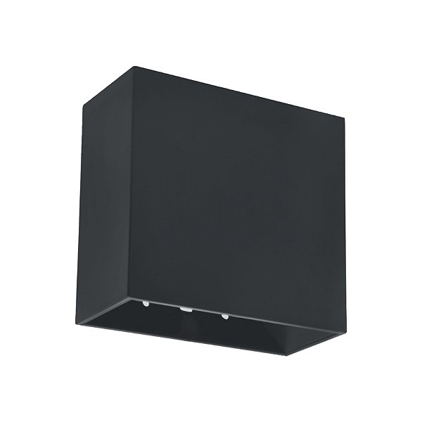 Luminária Arandela Direcionável, Preta,  Led 4W 3000K IP65. GALAXY LED. Cod 9498