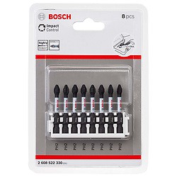 Ponta PH2 50mm Impact Control 8un. BOSCH. Cod. 2608522330