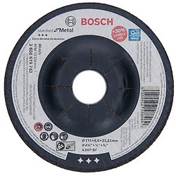 Disco de Desbaste BOSCH Standard for Metal 115x6,0mm centro deprimido. Cod. 2608619743