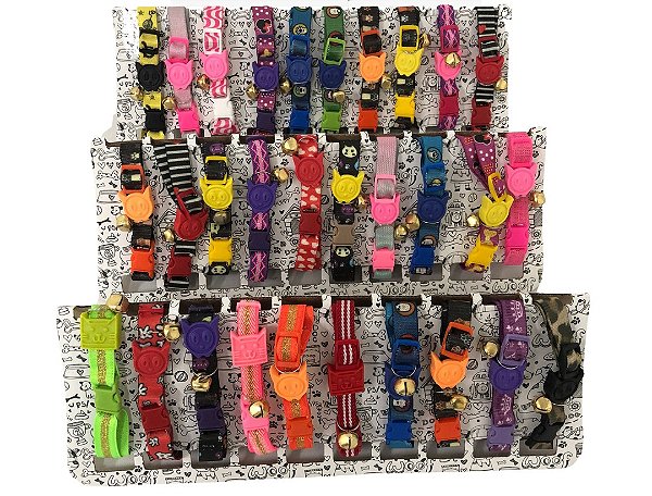 Coleira Fita para gatos com guizo. 15mm. CodHSMFD64DM