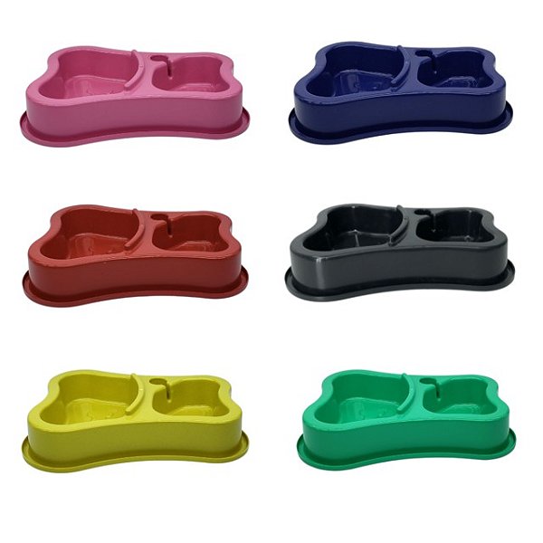 Comedouro Bebedouro duplo automático cães  415/685ml . MenPlast . Cod. 905