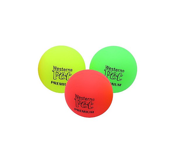 Brinquedo para cão bola Glow  8,5cm .WESTERN PET. Cod. PREM-091