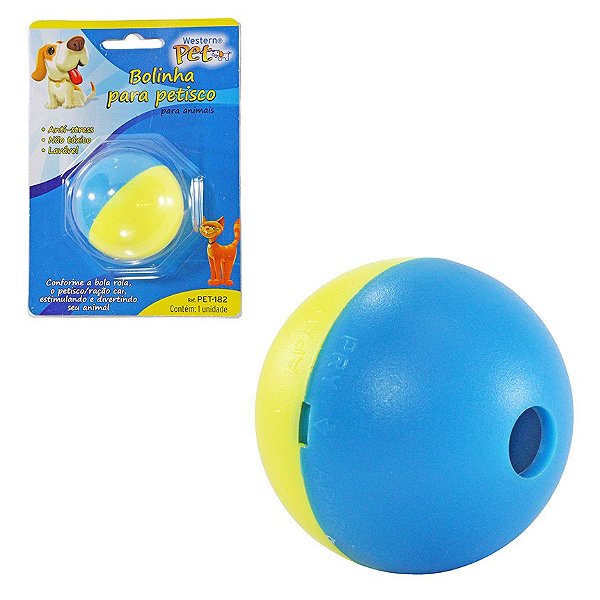 Brinquedo para cão bola Petisco .WESTERN PET. Cod. PET-182