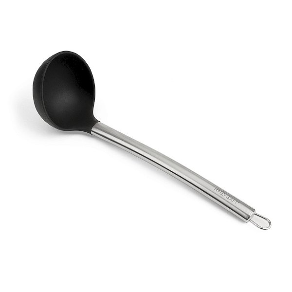 Concha de silicone inox preta 30 cm. HAUSKRAFT. Cod. UTEN-002