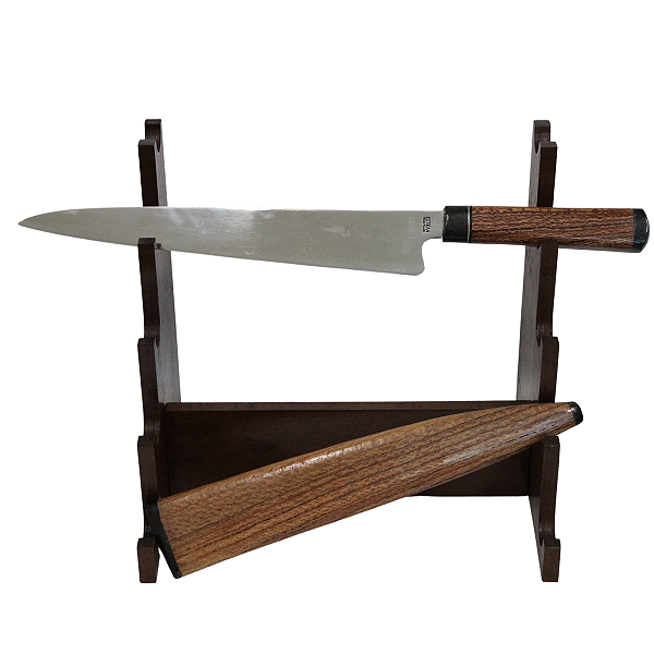 Faca Sashimi Lâmina Aço Inox 420, Cabo Madeira Snakewood. PETEAN. Cod. 6C46WME7W