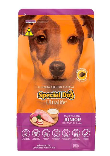 Ração Ultralife Raças Pequenas Filhotes 3KG. SPECIAL DOG. Cod.150020007002