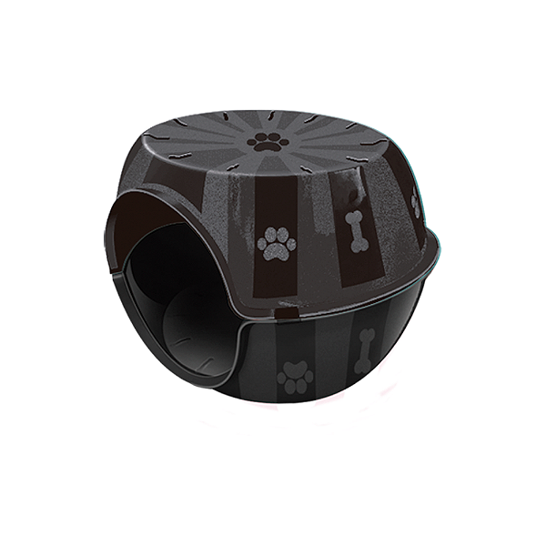 Toca para gato modelo Paris BLACK. FURACÃO PET. Cod. 1079