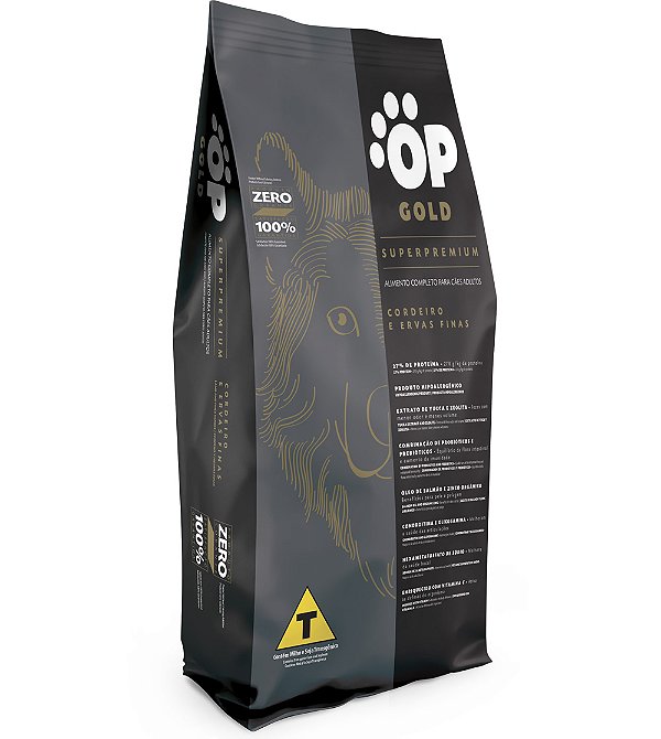 Ração para Cães Adultos, Raças Pequenas, Cordeiro e Ervas Finas 1KG. OP GOLD. Cod. 2