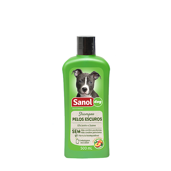 Shampoo Pet Pelos Escuros 500 ml, SANOL. Cod. 6303
