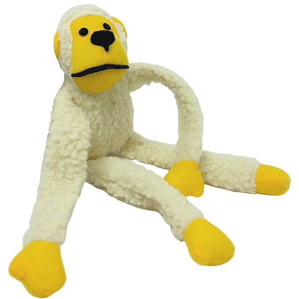 Brinquedo de Pelúcia Macaco Branco. SAVANA. Cod DOG349 - AralleShop