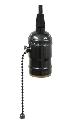 Pendente Retro com Interruptor de Alumínio E27 1 metro