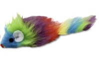 Brinquedo pelúcia ratinho arco-íris 20cm. SAVANA. Cod. CAT061
