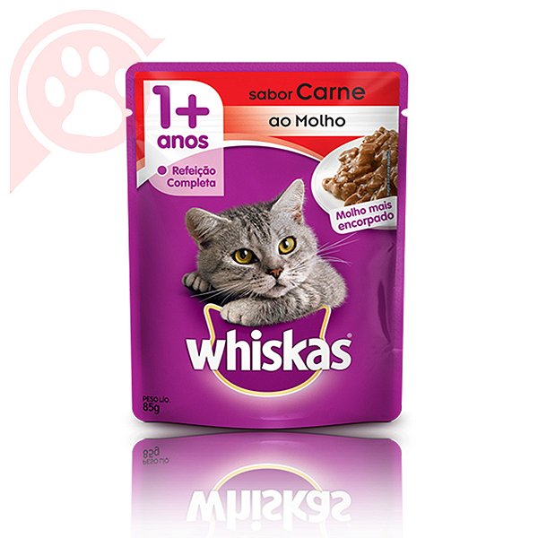 Sache gato Adulto Carne 85G.WHISKAS. Cod. 99023
